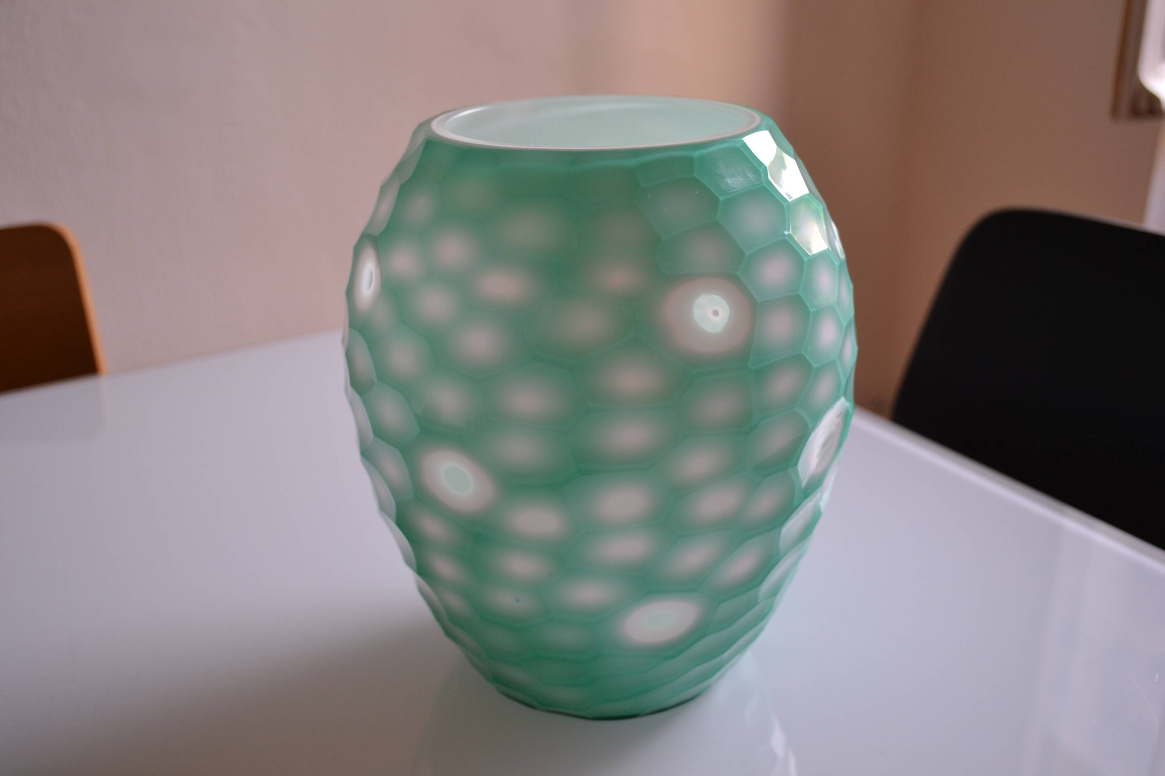 Celadon size multilayer glass vase