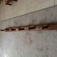 Old wall-mounted coat rack from a stable, folk art.