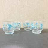 Myosotis glasses, set of 4