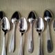 Set of 12 silver-plated coffee spoons SFAM Lancel model