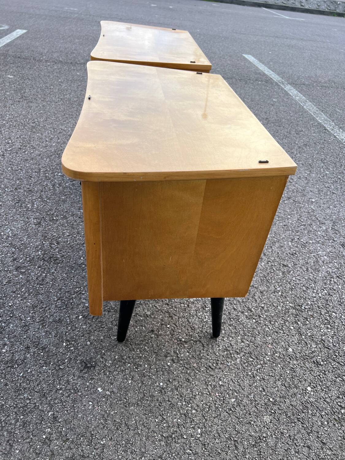 Break of vintage Scandinavian bedside tables