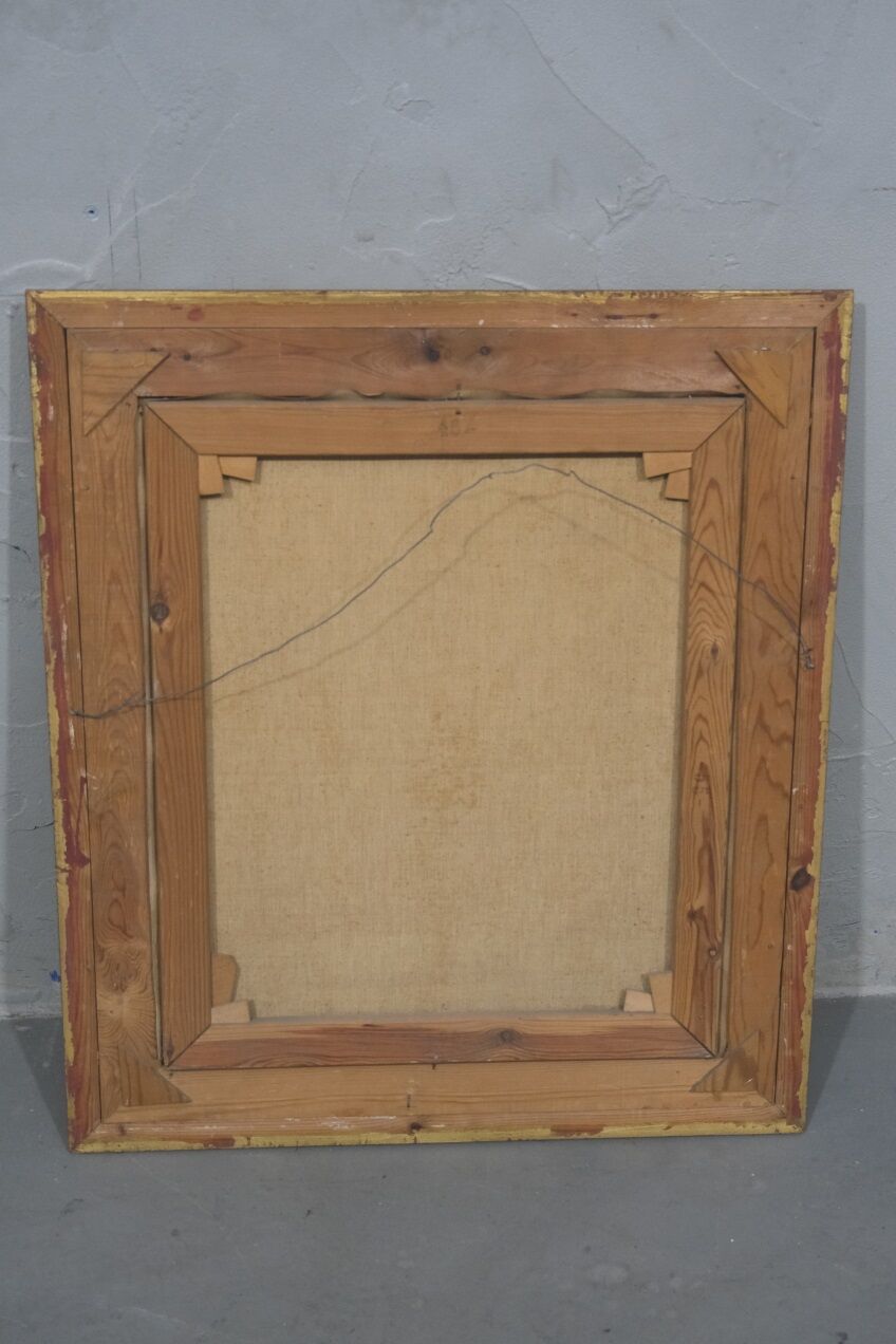 Scandinavian modern painting, 1960s, oil on canvas, framed, Gideon Isaksson