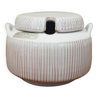 Ceramic sugar bowl, 1970s, Danish design, manufacture: Løvemose Keramik