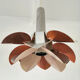 Suspension metal petals two-tone design 70s