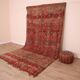 Vintage Moroccan Wool Rug 196 x 350 cm, Berber Handmade Bohemian Rug Unique