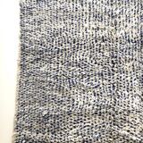 Moroccan Berber carpet Beni Ouarain speckled majorelle blue 2,45x1.56m