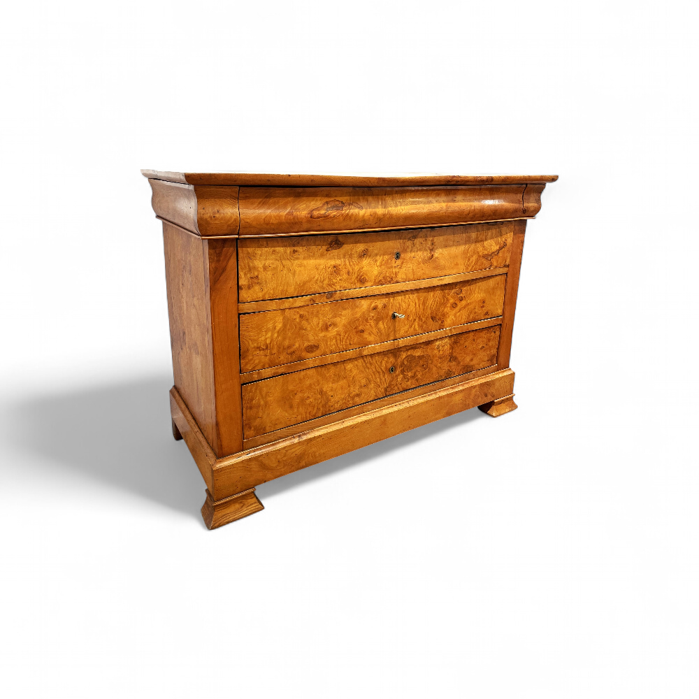 Charles X Commode, Elm, circa 1830