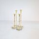Set of 4 mid-century candle holders Ystad Metall, Sweden, 1950s