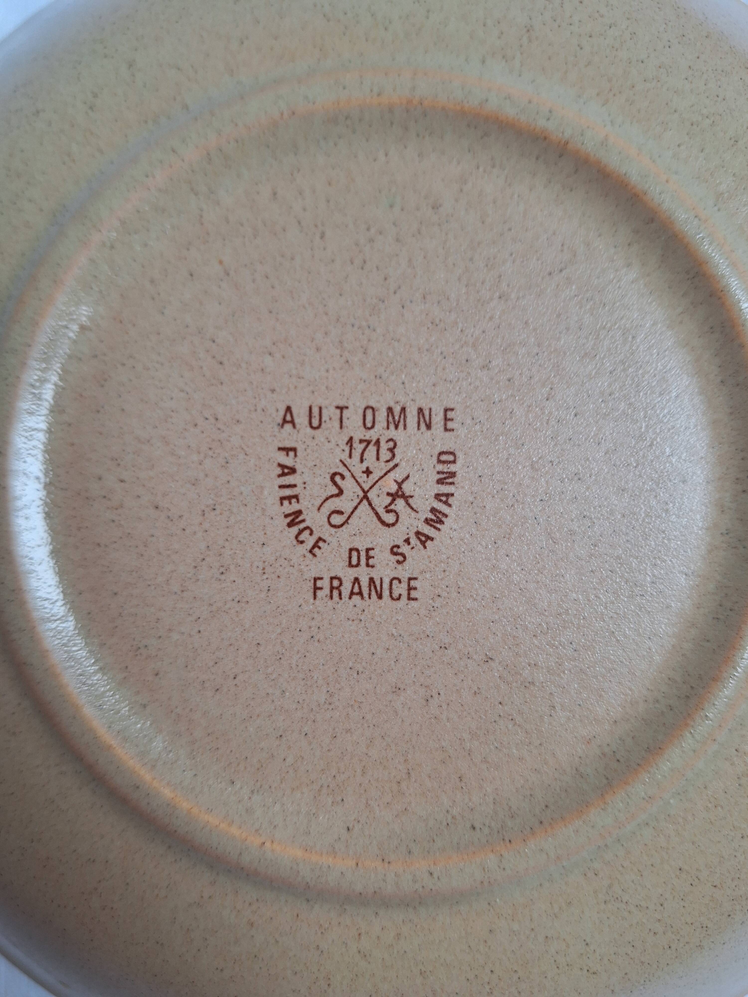 St Amand autumn stoneware soup plates