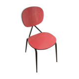 Red formica chair from the 1960s