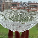 Bol de service en verre cristal