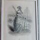 Framed engravings "animated flowers" - JJ Grandville