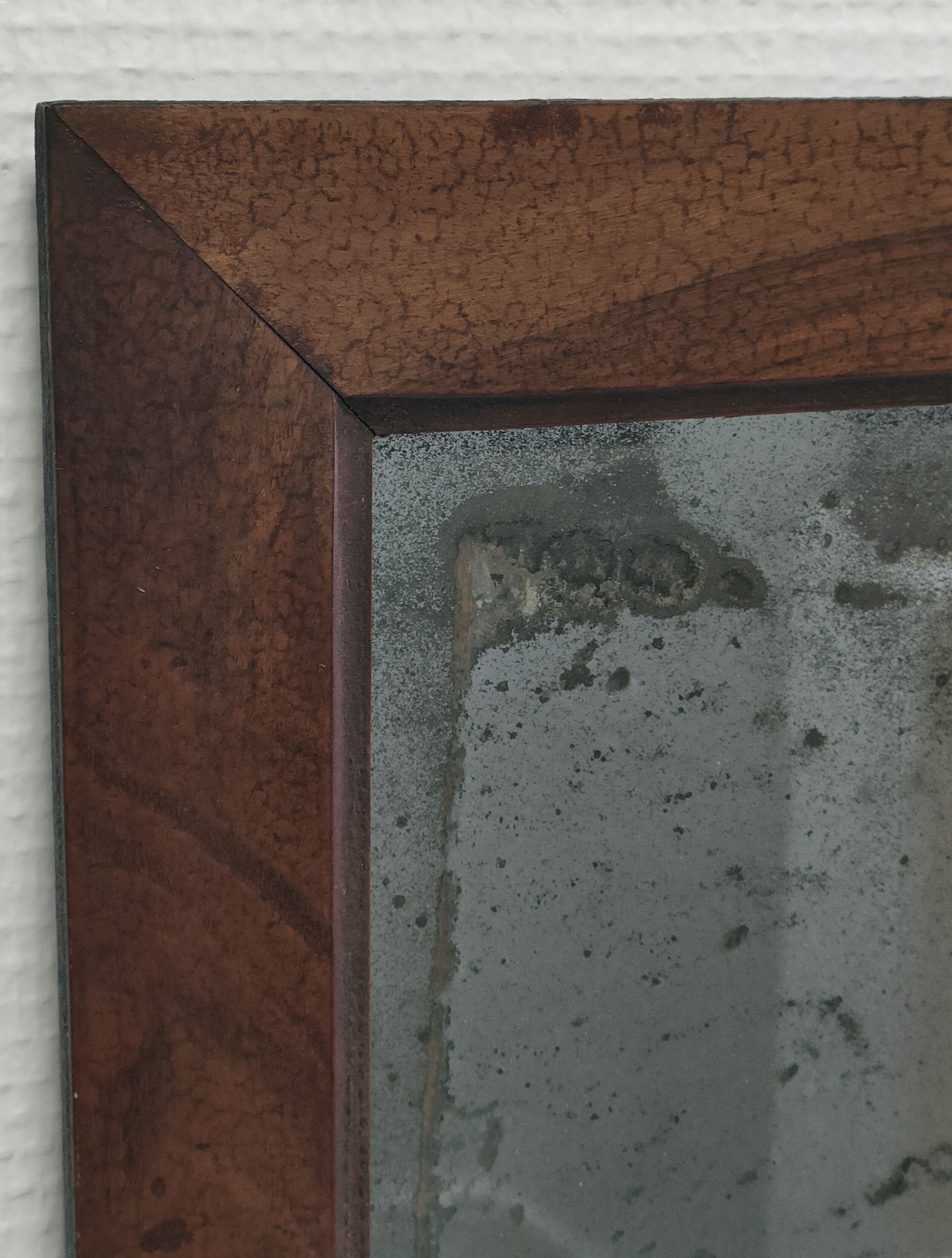 Solid wood mirror and patinated ice early twentieth century