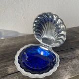 Metal shell butter dish