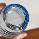 Set of 8 blue Arco France glasses.