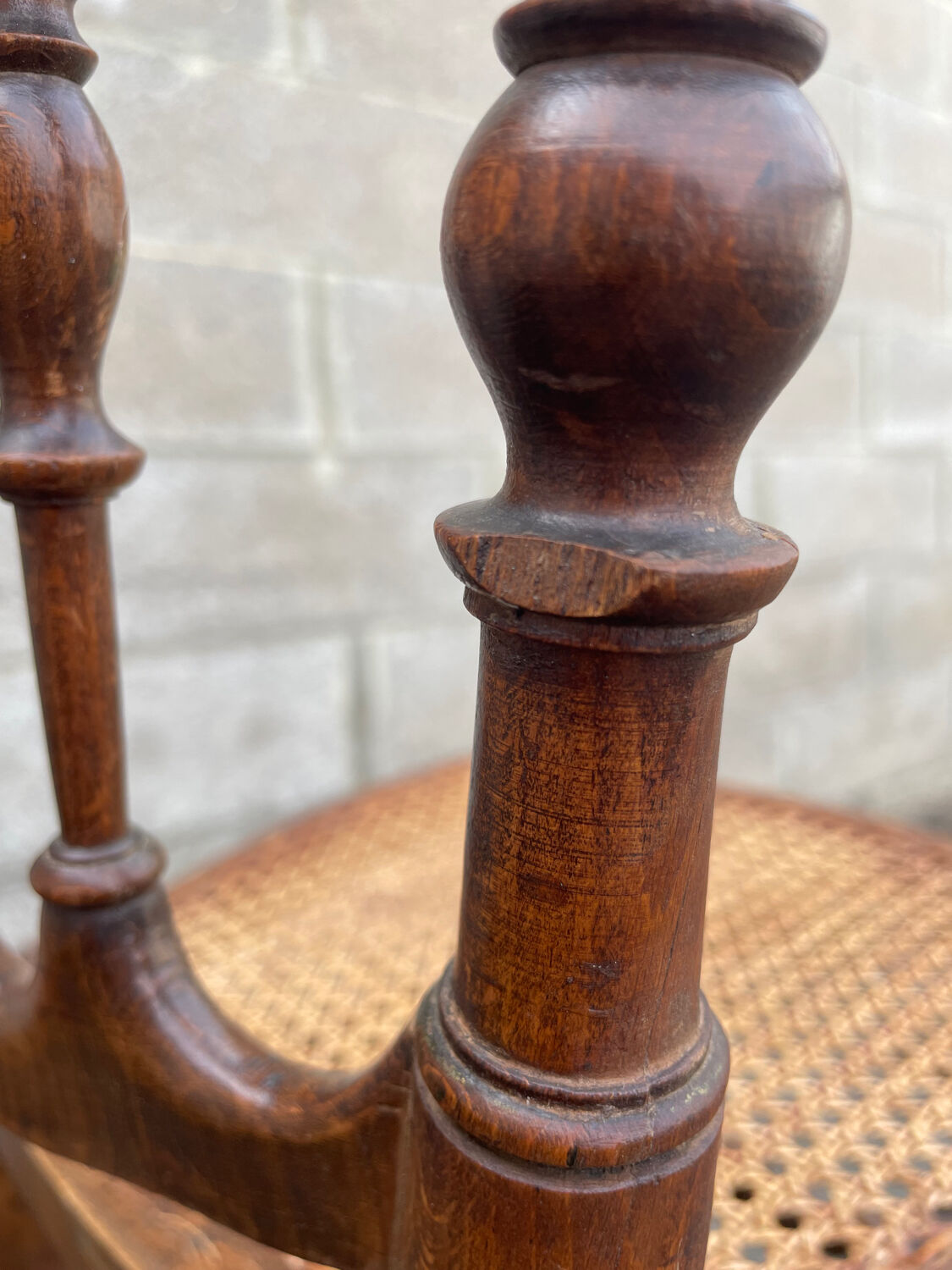 Set of 2 Chaviari Napoleon III cane chairs