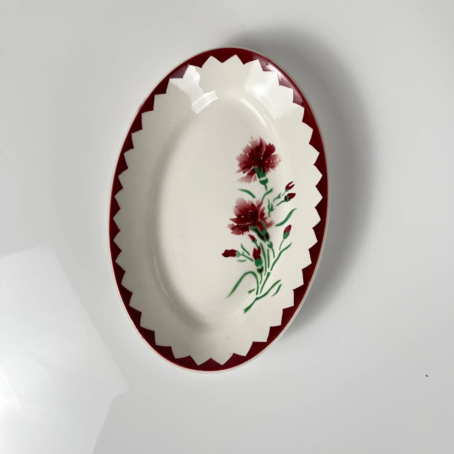 Sarreguemines "Oeillet" Dish, 1920-50