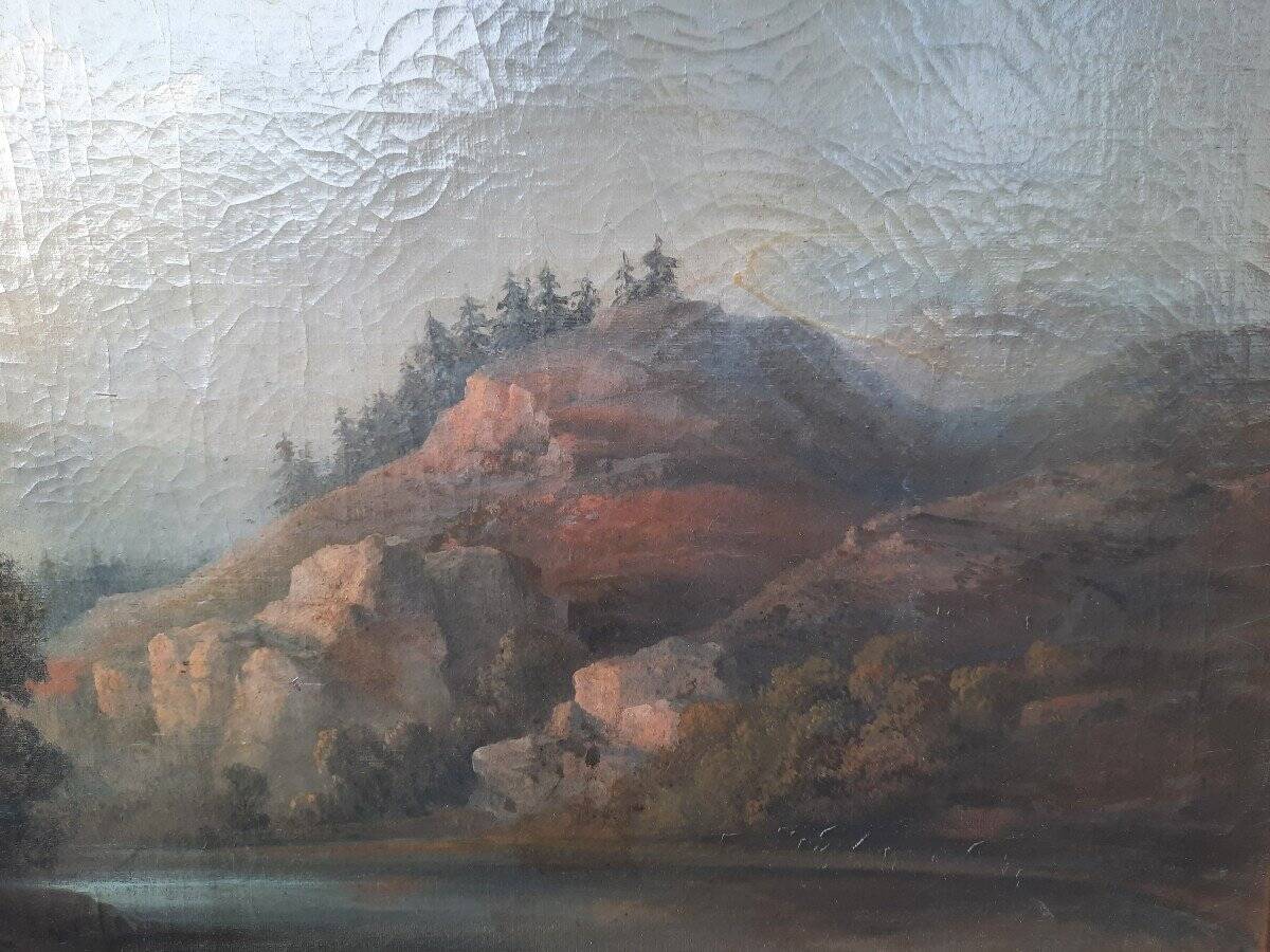 Peinture à l'huile de paysage français du XIXe siècle