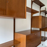 Set "Royal System" 4 teak columns by Poul Cadovius 1970