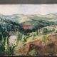 Painting watercolor painting South of France circa 1950