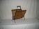 Rattan magazine rack from the 1950s