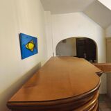 Silver cabinet, solid cherry wood display case