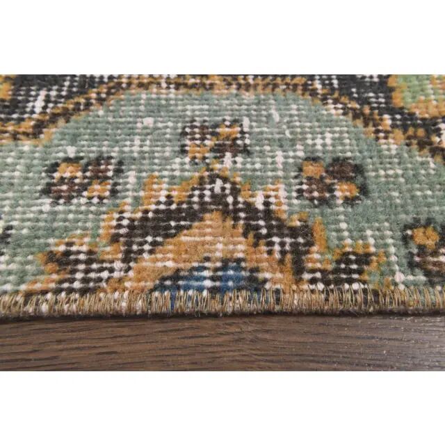 1960s Turkish Hand-Knotted Oriental Runner Rug 100x385