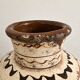 Chinese Cizhou earthenware wine pot from the Ming or Yuan dynasty