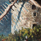 Oil on panel, breton landscape