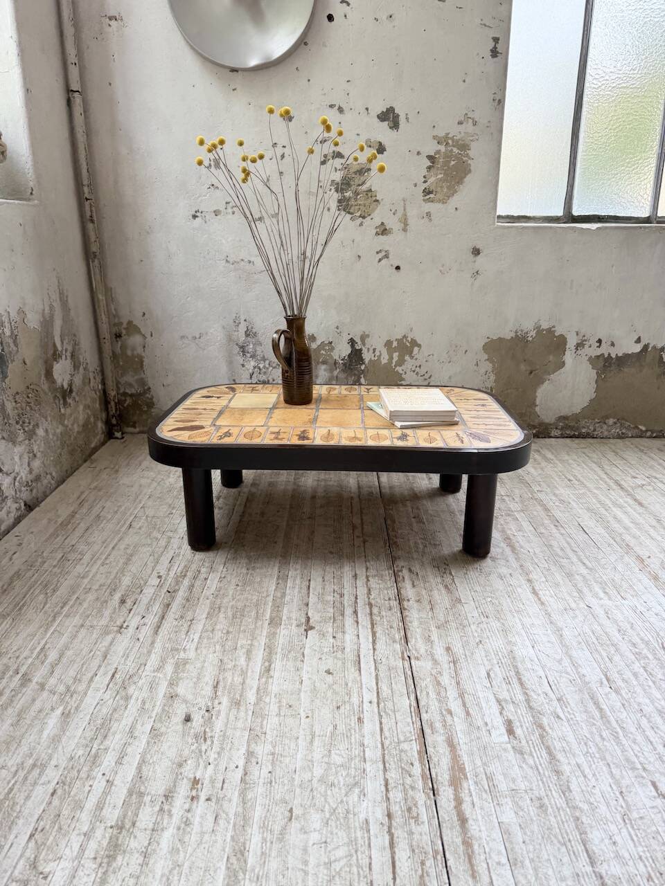 Capron “herbarium” oval coffee table