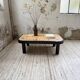 Table basse Capron « herbier » ovale