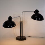 Double desk lamp, Bauhaus, by Christian Dell, model 6660 Super, original edition Kaiser Idel
