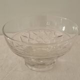 4 coupelles en verre sculpté