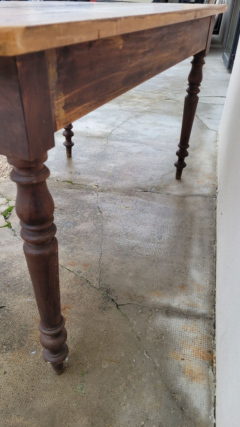 Antique Louis Philippe style farmhouse bistro table