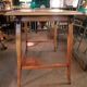 Art Nouveau-style flat desk in marquetry
