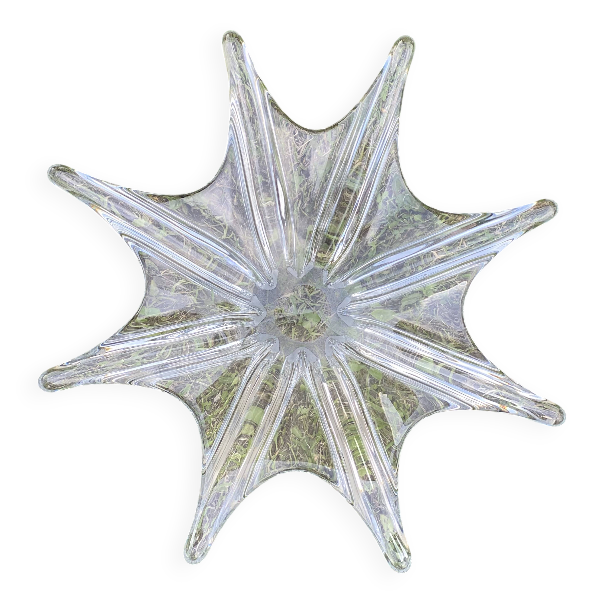 Baccarat crystal star cup vintage centerpiece 1960