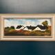 Original Swedish Oil on Panel – “Landscape with Farm” by Louis Zelig – Signed – Vintage & Framed – 78 × 39 cm (30.7" × 15.4")