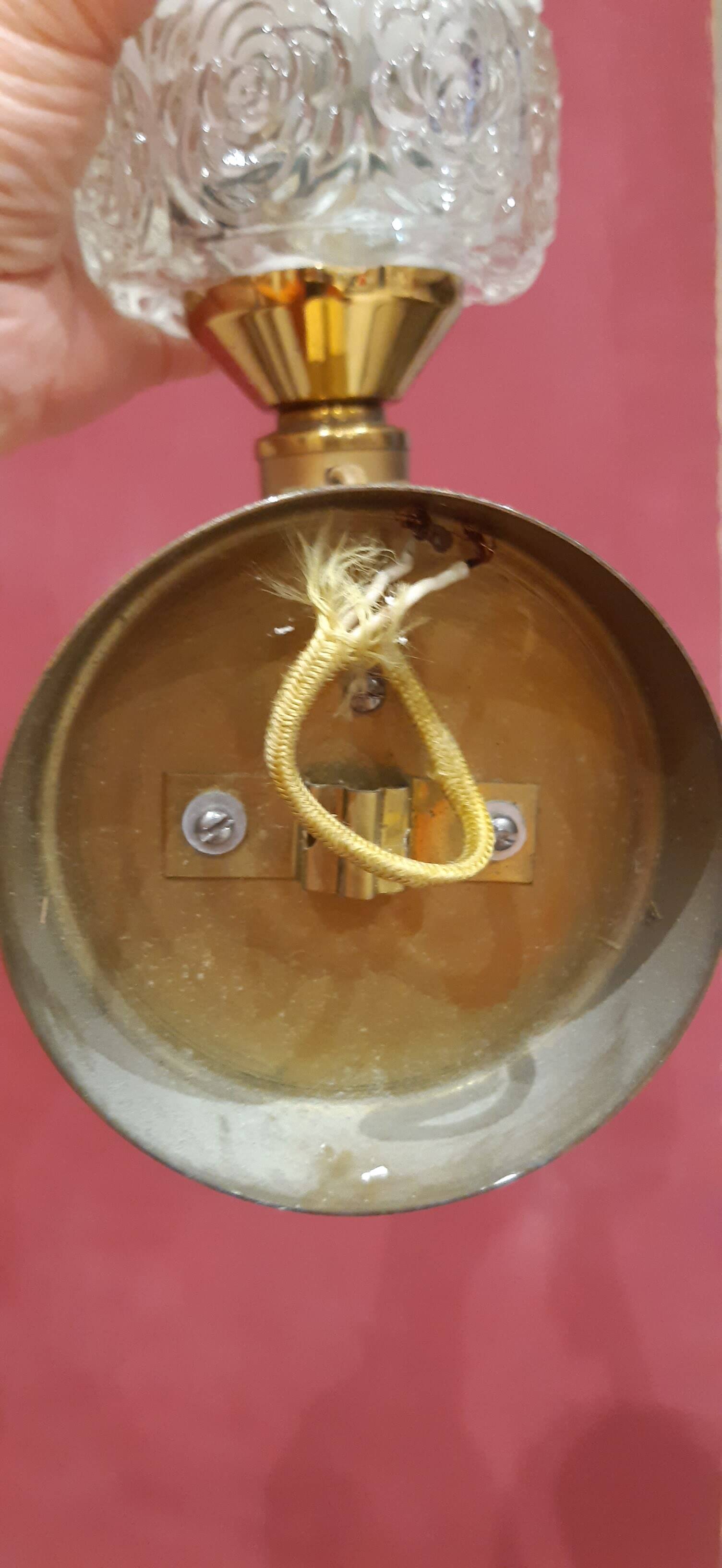 Vintage brass wall light