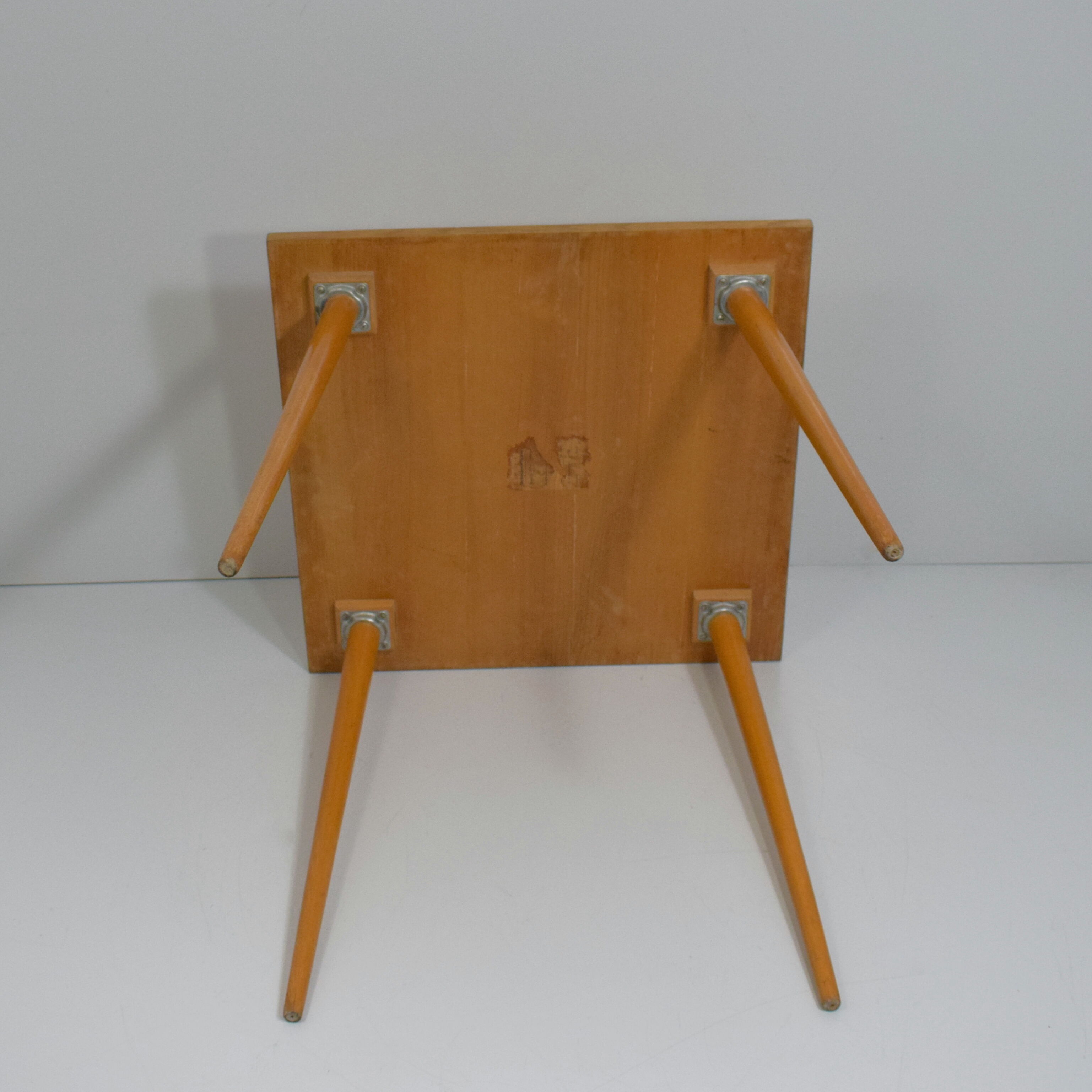 Square wooden table by Otto Bretschneider K.G.,1950