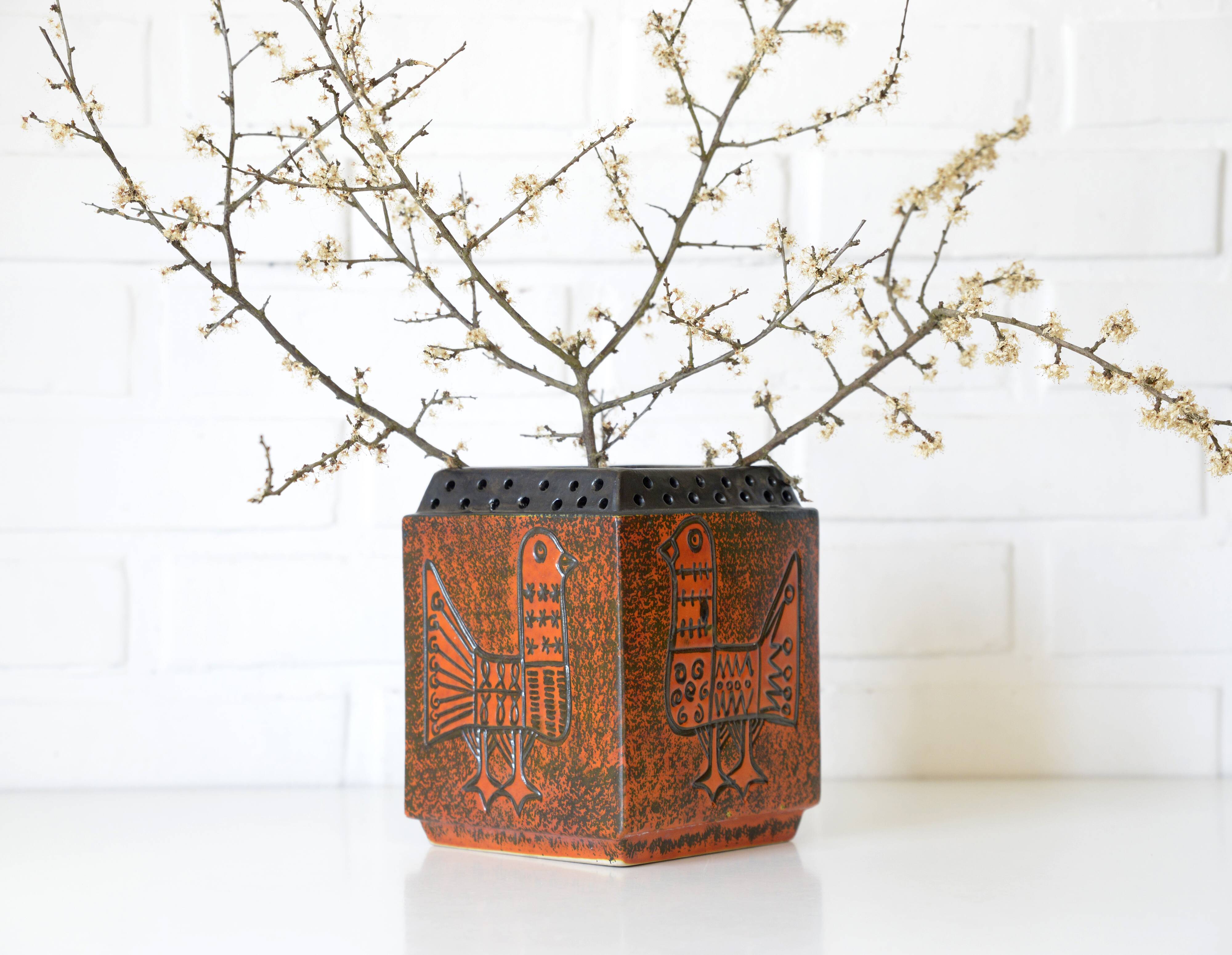 Vase en céramique Tófej Ceramic, Hongrie années 1960