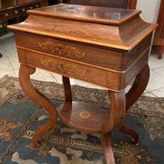 Worker end or back of sofa with inlaid decoration of period Charles X