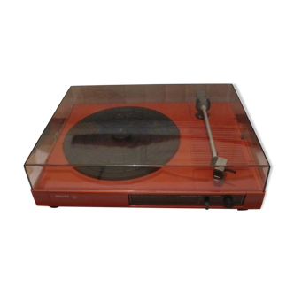 Tourne disque Philips D5220 orange vintage