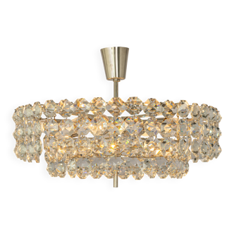 Lustre Bakalowits, Chrome and Crystal Glass, Austria, 1960s