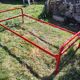 Red metal bed