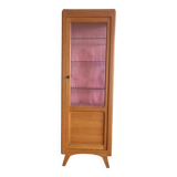 Vitrine art déco en bois et verre