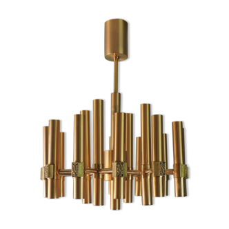 Vintage chandelier Angelo Brotto for Espéria Italy 60s