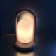 Vintage 70s metal and opaline lamp