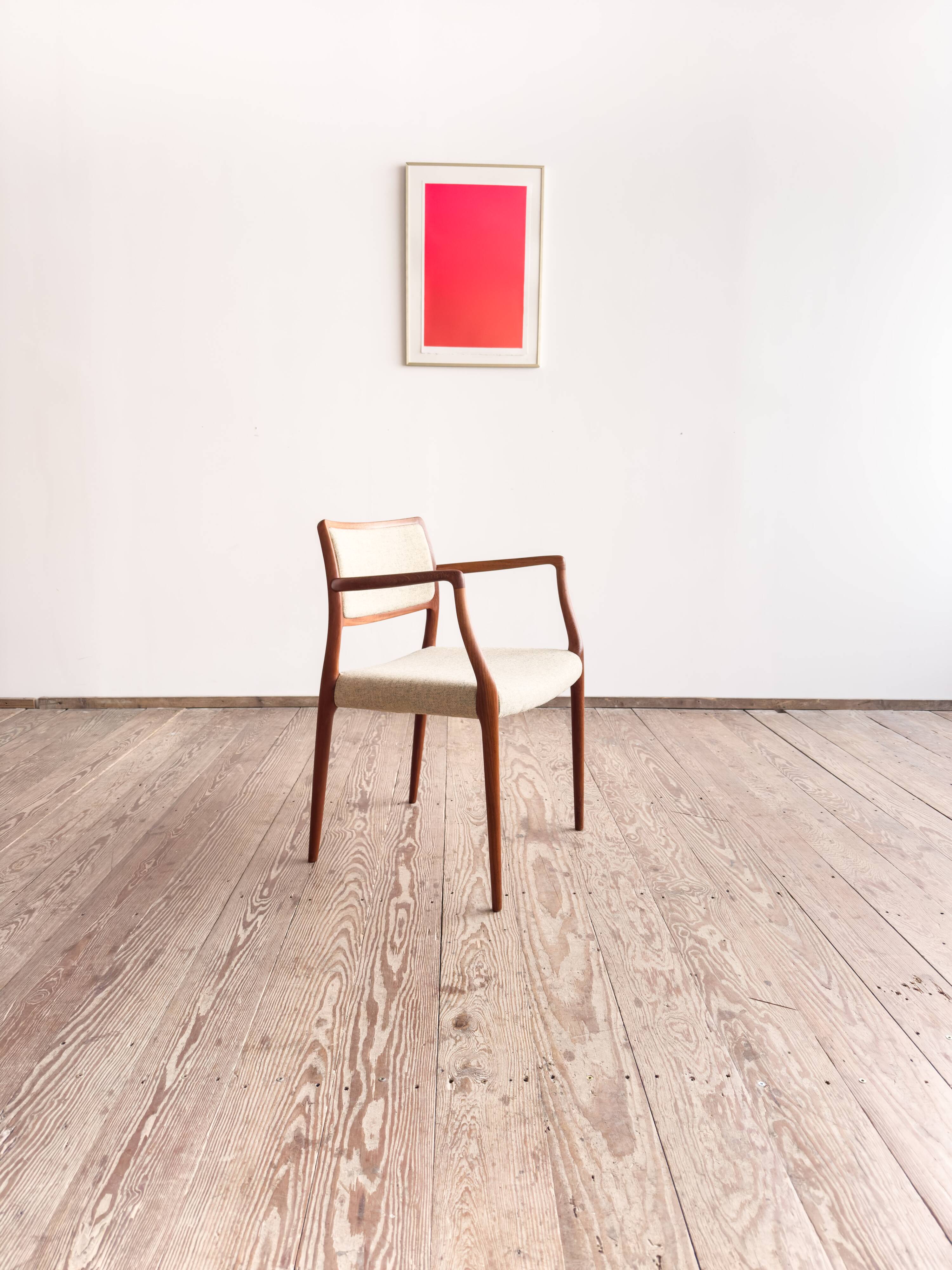 Fauteuil modèle 65 en teck par Niels O. Møller, Danemark