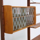 Mid century free standing shelf, 1960's norway