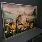 Tableau Huile Sur Panneau Métallique